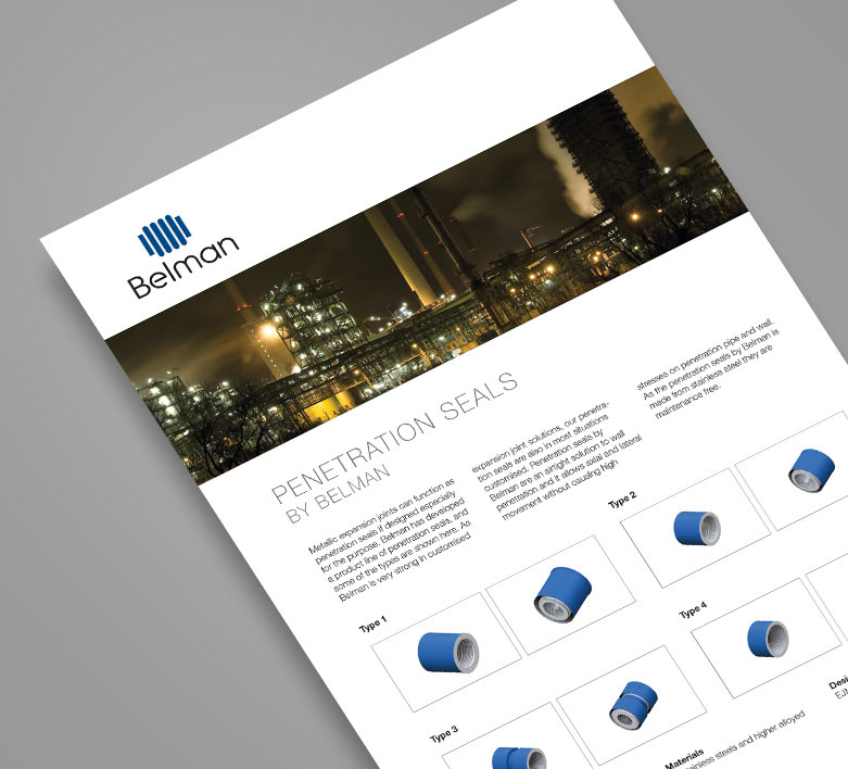 Data sheet on Belman penetration seals