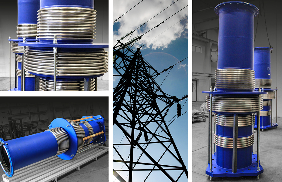 Inline pressure balanced expansion joint