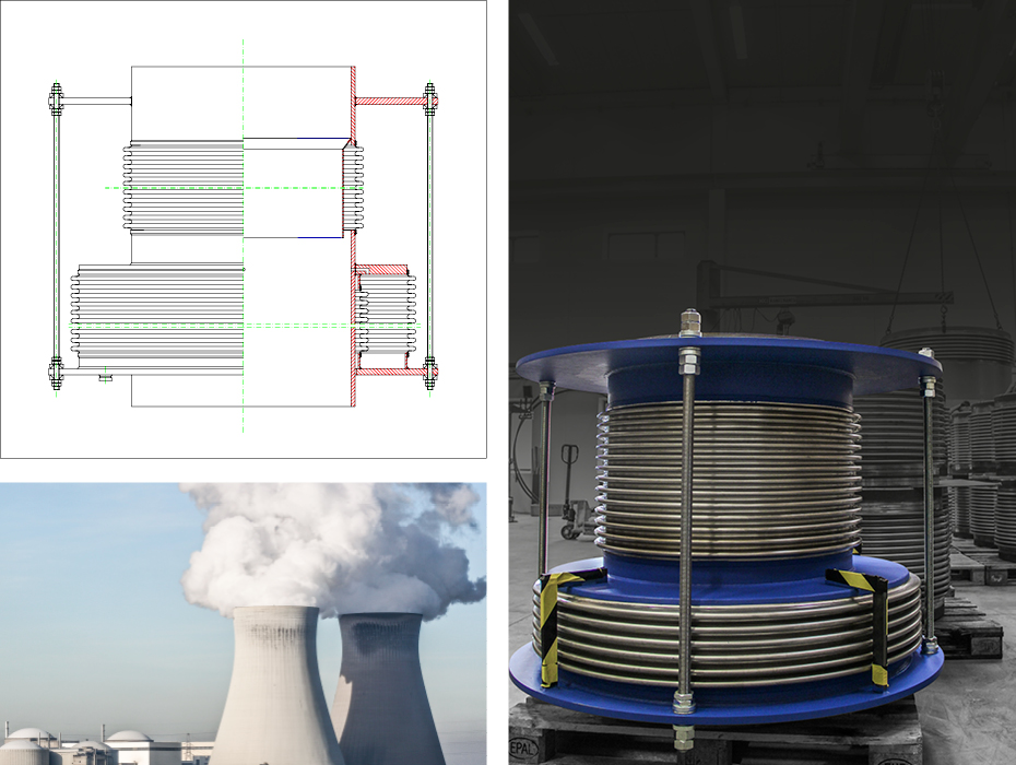 Expansion joint for biomass plant