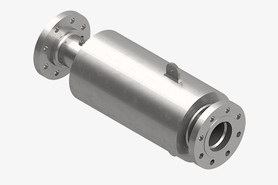 Expansion joint to handle high pressure thrust force