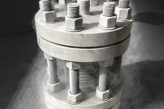 Expansion joint tested at -165°C and for 66,35 barg