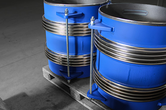 Double bellow pipe flexible joints