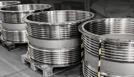 EXPANSION JOINTS FOR PASSENGER SHIP SCRUBBER SYSTEM