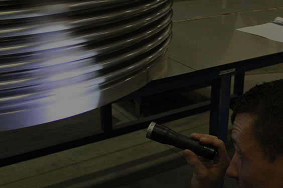 Visual test of expansion joints