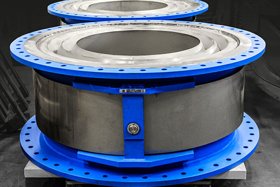 Special Insulated Expansion Joints due to extremely high temperatures (950°C)