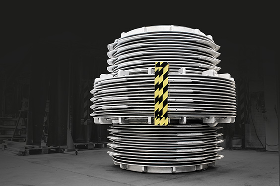 Pressure-balanced-ring-reinforced-expansion-joint High pressure finger type expansion joints