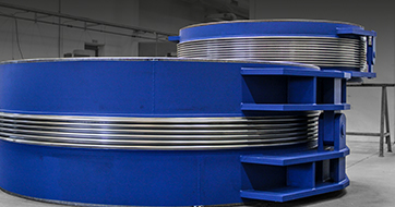 Hinged bellows manufactured by european producer of expansion joints