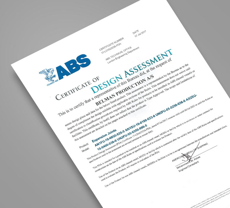 BELMAN-ABS-certificate