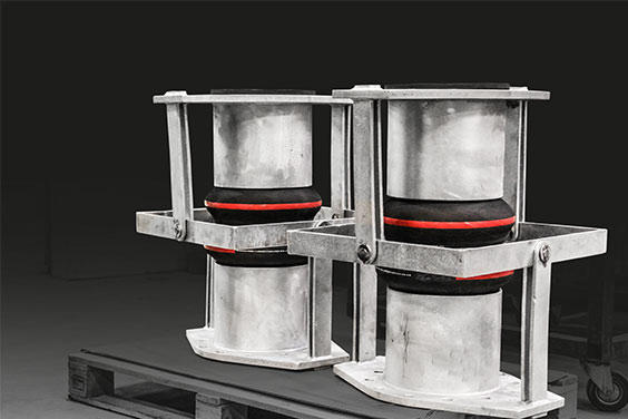 Gimbal rubber expansion joints