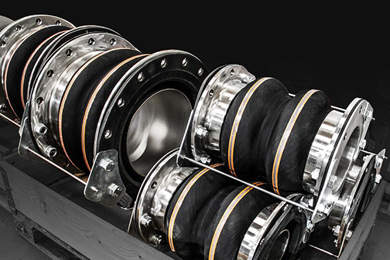 Rubber flexible bellows