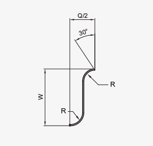 Illustration half convolution lens