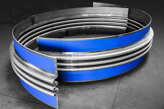 Clamshell bellows