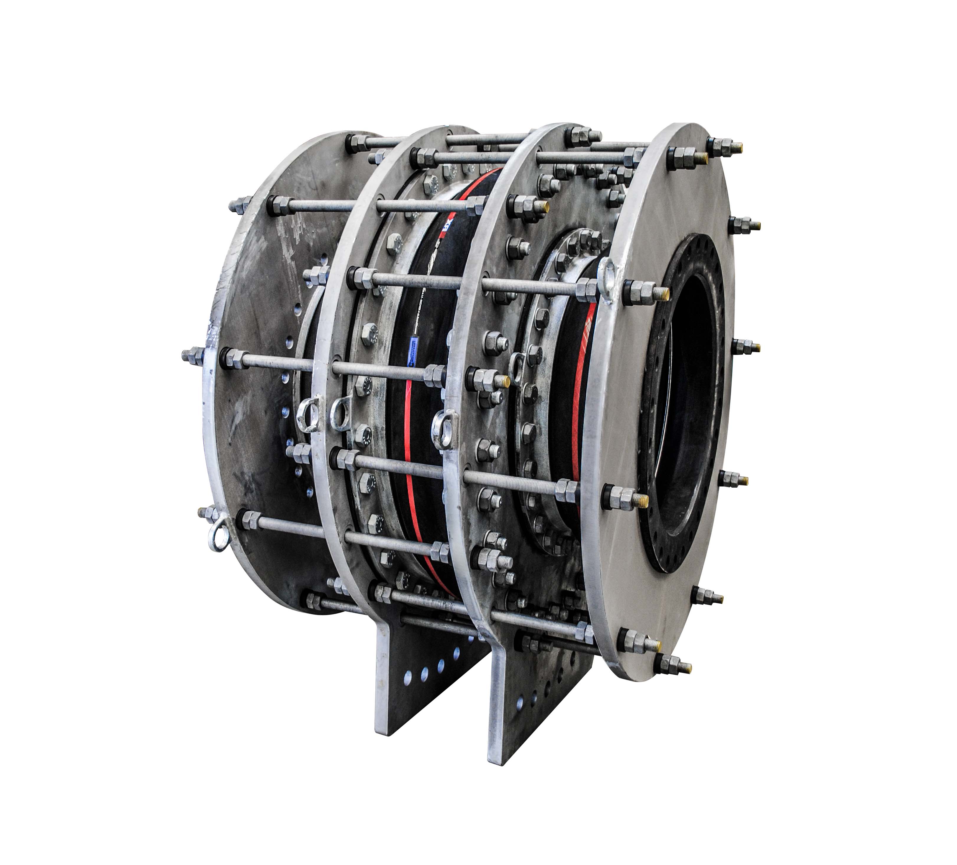 Pressure balanced rubber expansion joint