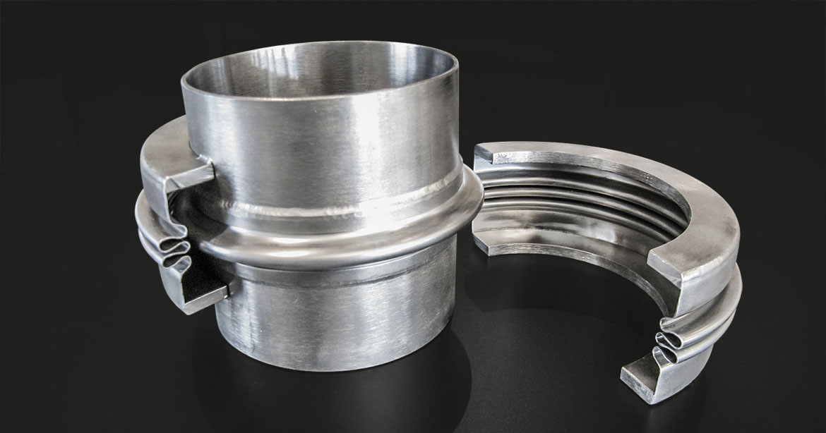 Clamshell repair bellows