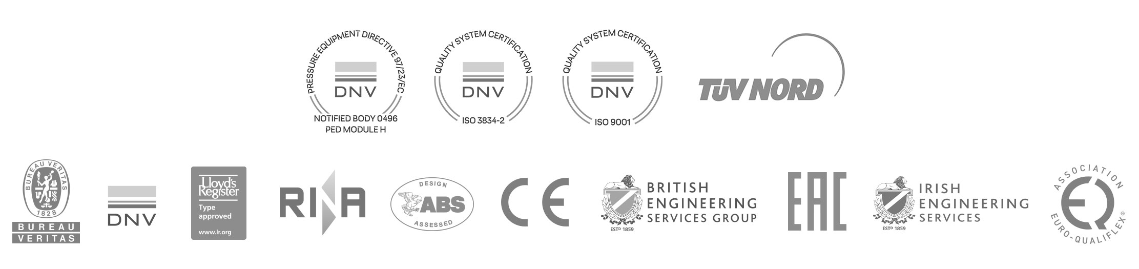 Belman holds many type approvals and certificates