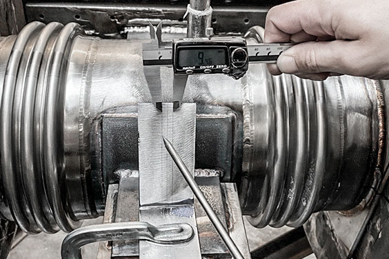 Piping bellows quality as central part