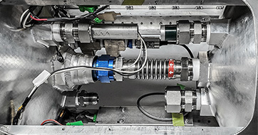 Kompensatoren für eine von Schülern gebaute Weltraumrakete
