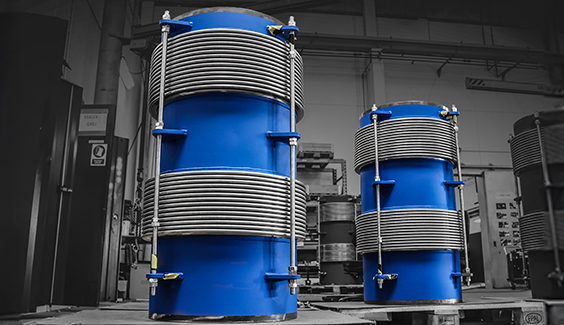 +640/-0 MM AXIAL MOVEMENT ABSORBED BY UNIQUE EXPANSION JOINT DESIGN