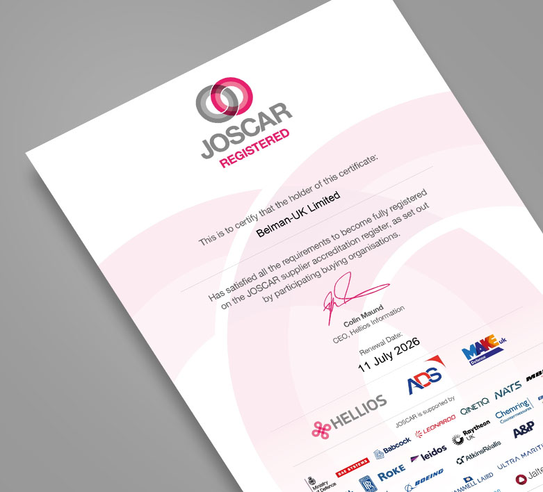JOSCAR-registered-vendor-certificate-BELMAN-UK