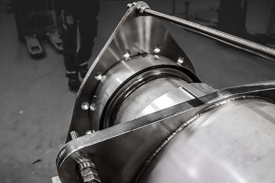 Removable covers_on Expansion Joint_BELMAN flanges of the expansion joint designed with 100% removable covers.