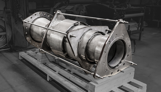 100% abnehmbare Abdeckungen am Kompensator